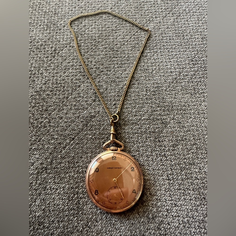 Vintage Pocket watch in Rose gold color